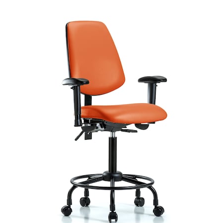 Medium Bench Chair Adjustable Arms, 23