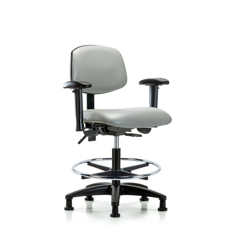 Medium Bench Chair Chair, Vin, Med Ben, Tilt AA CF Glides, Dov, Adjustable Arms, 22