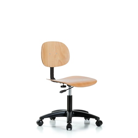 Desk Chair, Wood, Casters, Weight Capacity: 300 lb. MPN:BR-WDHCH-RG-RC