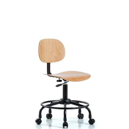 Desk Chair, Wood, RT Casters MPN:BR-WDHCH-RT-RC