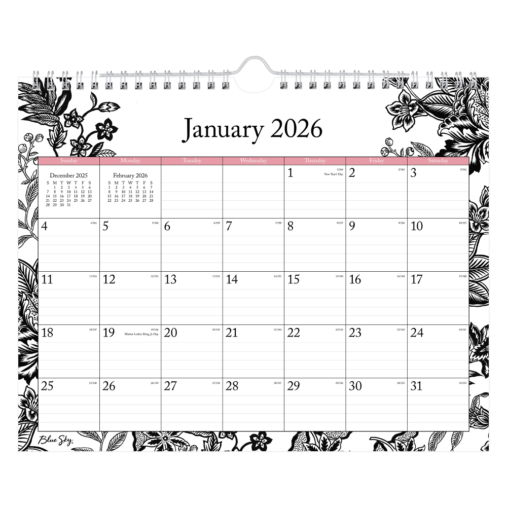 2026 Blue Sky Monthly Wall Calendar, 11in x 8-3/4in, Analeis, January To December, 100028 MPN:100028-26