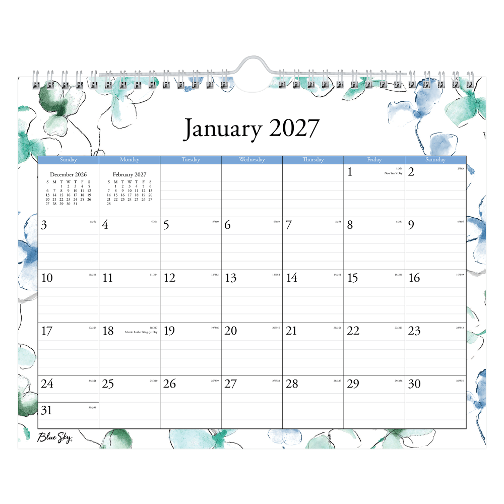 2027 Blue Sky Lindley Monthly Wall Calendar, 11x8.75, 0%, Lindley, Jan-Dec, RY27 MPN:101593-27