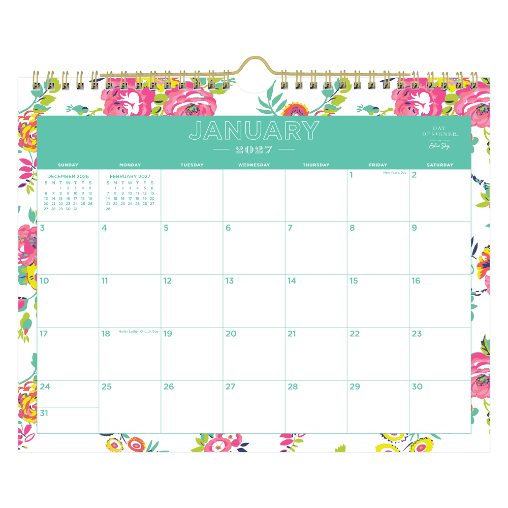 2027 Blue Sky Peyton White Monthly Wall Calendar, 11x8.75, 0%, Peyton White, Jan-Dec, RY27 MPN:103629-27