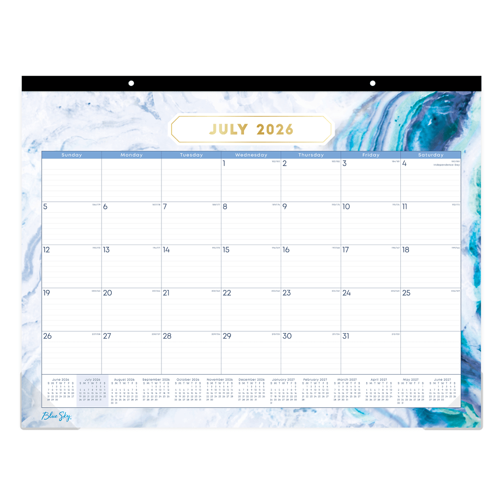 Desk Pad Planning Calendar BS Gemma - 22x17 AY26-27 Monthly MPN:141377-A27