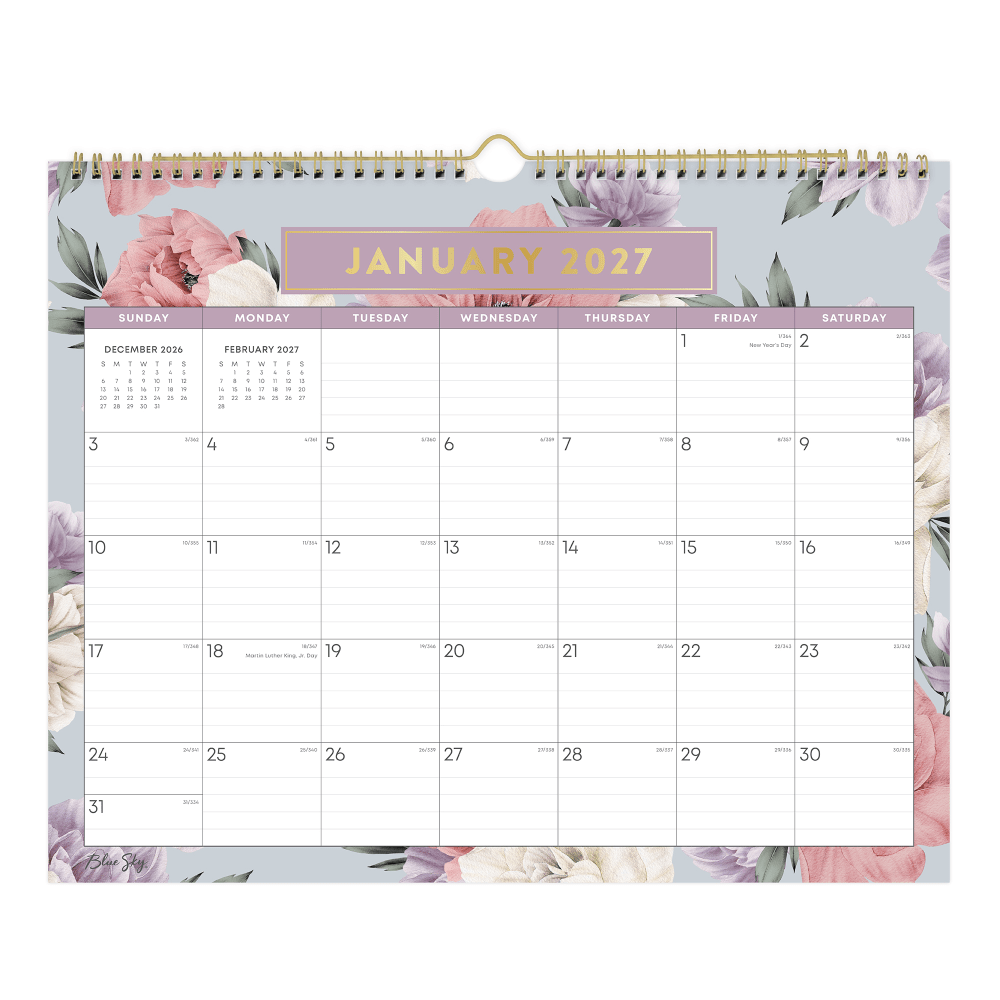 2027 Blue Sky Tula Monthly Wall Calendar, 15x12, 0%, Tula, Jan-Dec, RY27 MPN:144076-27