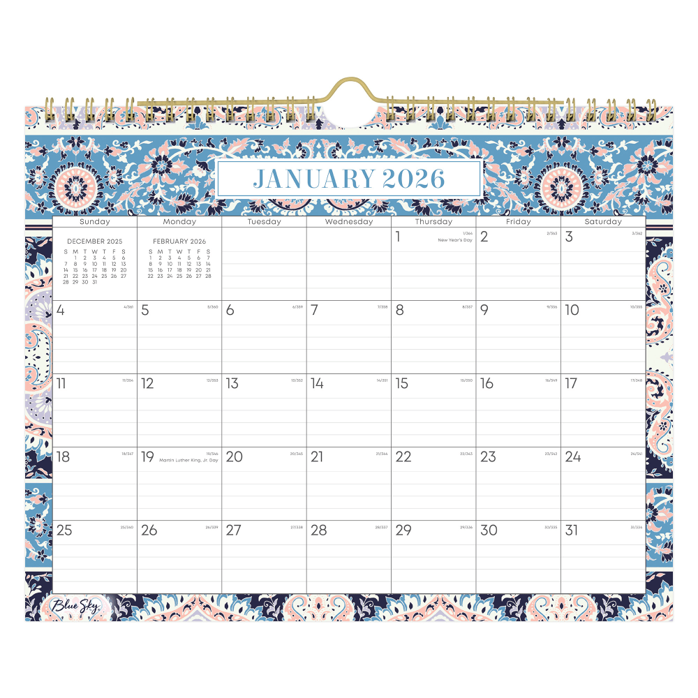2026 Blue Sky Monthly Wall Calendar, 11in x 8-3/4in, Cocorrina, January To December, 147479 MPN:147479-26
