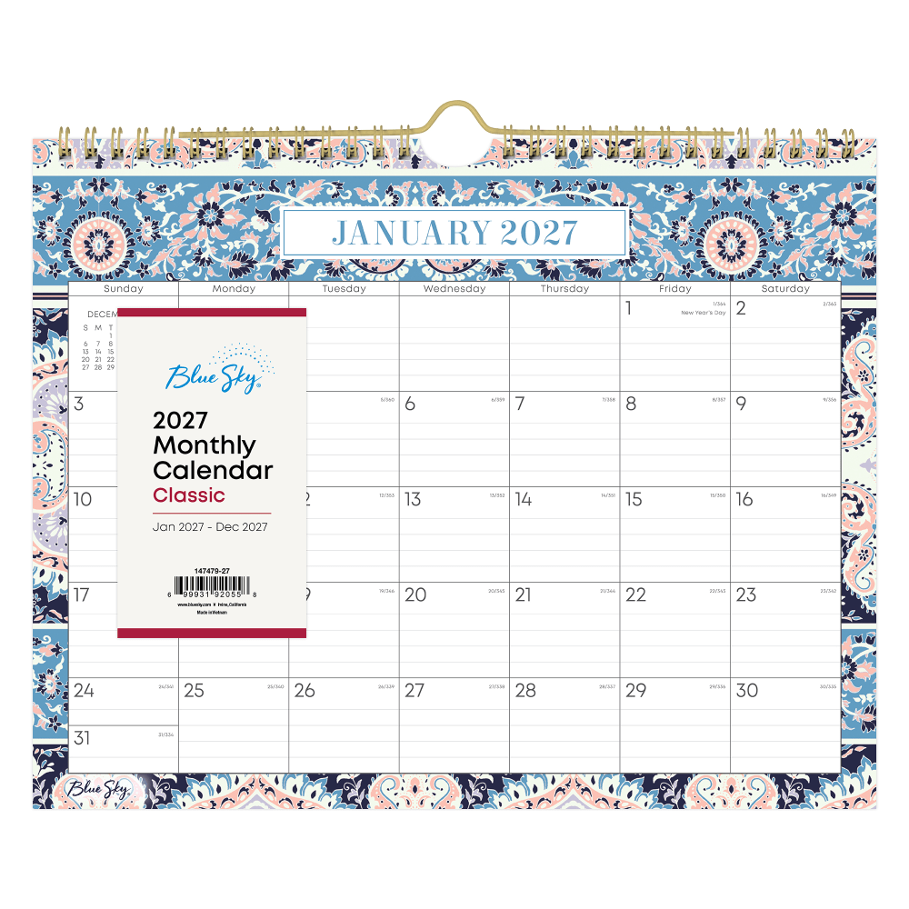 2027 Blue Sky Cocorrina Monthly Wall Calendar, 11x8.75, 0%, Cocorrina, Jan-Dec, RY27 MPN:147479-27