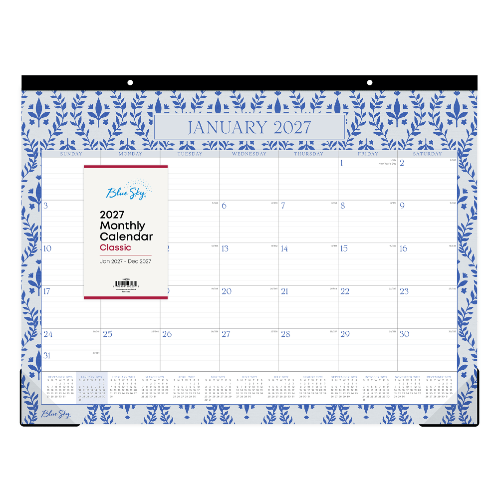 2027 Baritza Monthly Desk Pad Calendar 22x17 MPN:159023