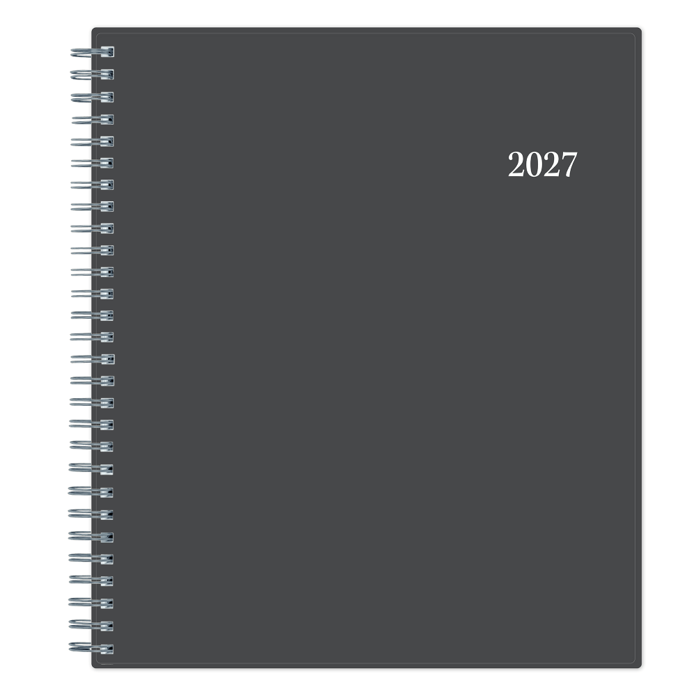 2027 Passages Charcoal Metallic Monthly Planner 8x10 MPN:100011-27