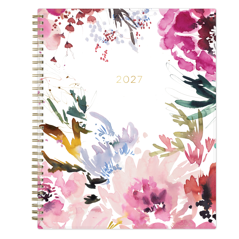 2027 Blue Sky Magenta Blooms Weekly/Monthly Planning Calendar, 8.5x11, 0%, PP, Jan-Dec, RY27 MPN:140945-27