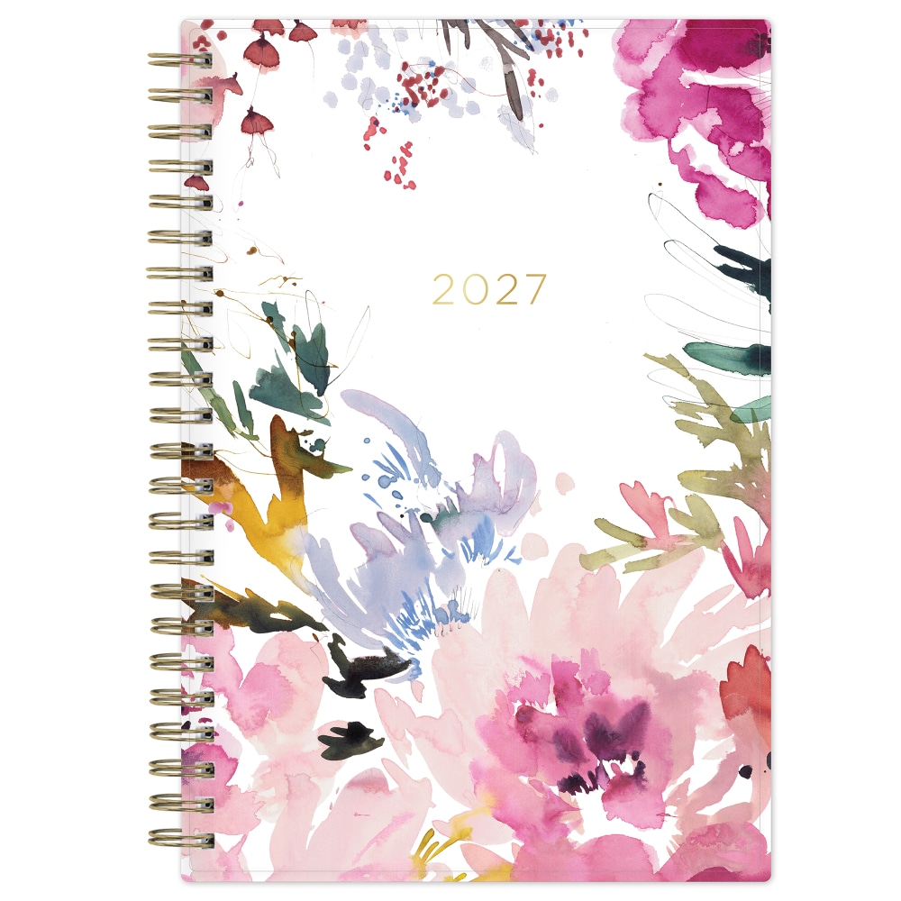 2027 Blue Sky Magenta Blooms Weekly/Monthly Planning Calendar, 5x8, 0%, PP, Jan-Dec, RY27 MPN:140947-27
