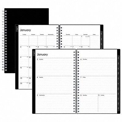 Planner 5 x 8 Black Weekly-Monthly MPN:BLS111291