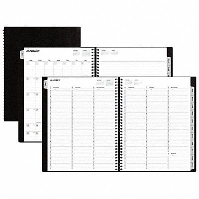 Planner 8-1/4 x 11 Black Weekly-Monthly MPN:BLS123845