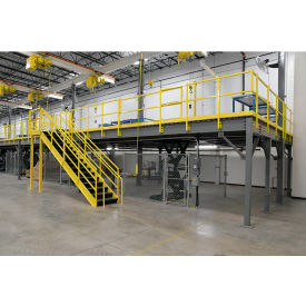 Bluff® Value Engineered Mezzanine 16'W x 31'D x 10'H Clearance MEZ-163110-BDRD
