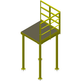 Bluff Stairway Landing MEZ-LDG48X48 4' x 4' MEZ-LDG48X48