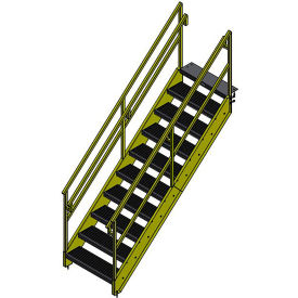 Bluff OSHA 10 Step Steel Stairway 36