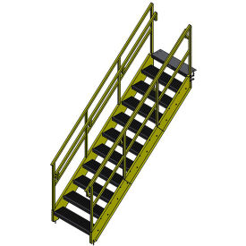 Bluff OSHA 11 Step Steel Stairway 36