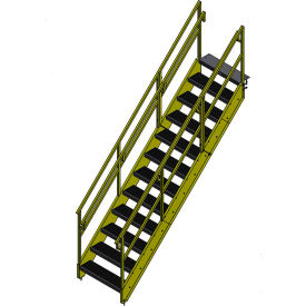 Bluff OSHA 12 Step Steel Stairway 36