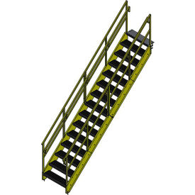 Bluff OSHA 15 Step Steel Stairway 36