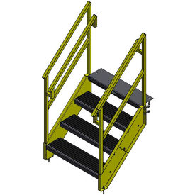 Bluff OSHA 4 Step Steel Stairway 36
