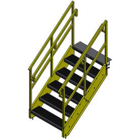Bluff OSHA 6 Step Steel Stairway 36