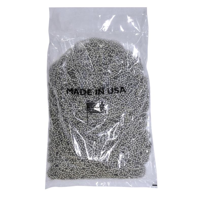 BMC Ball Chain Dog Tag Chains, 27in, Stainless Steel, Pack Of 100 MPN:27SSNC