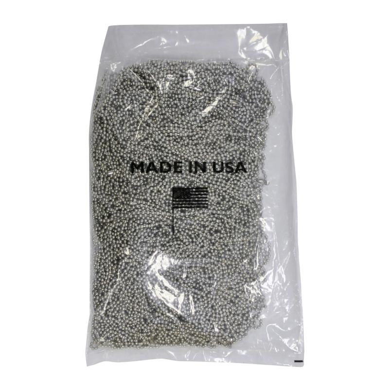 BMC Ball Chain Dog Tag Chains, 30in, Silver, Pack Of 100 MPN:00099