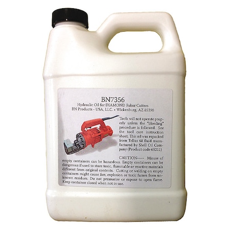 1 qt Jug, Hydraulic Oil, 68 ISO Viscosity, Not Specified SAE MPN:BN7356