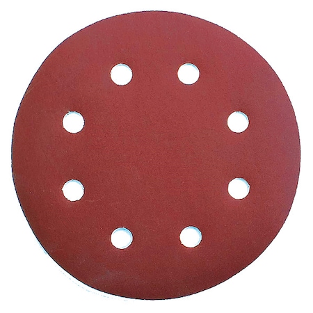 Drywall Sanding Disc, 7 in Dia, 8 Hole, Aluminum Oxide, 60 Grit, Coated Type, SDR7 MPN:SDR7-60/10