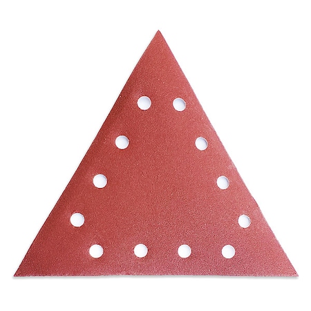 Drywall Sanding Triangle, 12 Hole, Aluminum Oxide, 240 Grit, Coated Type, SDT MPN:SDT-240/10