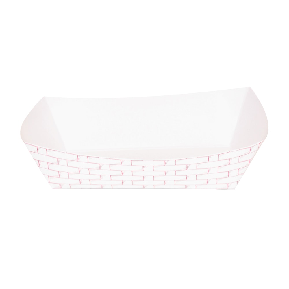 Boardwalk Paper Food Baskets, 5 Lb Capacity, Red/White, Pack Of 500, 30LAG500 MPN:BWK30LAG500