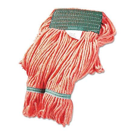 5 in Looped-End Wet Mop, Orange, Cotton/Synthetic, PK12, BWK502OR MPN:BWK502OR