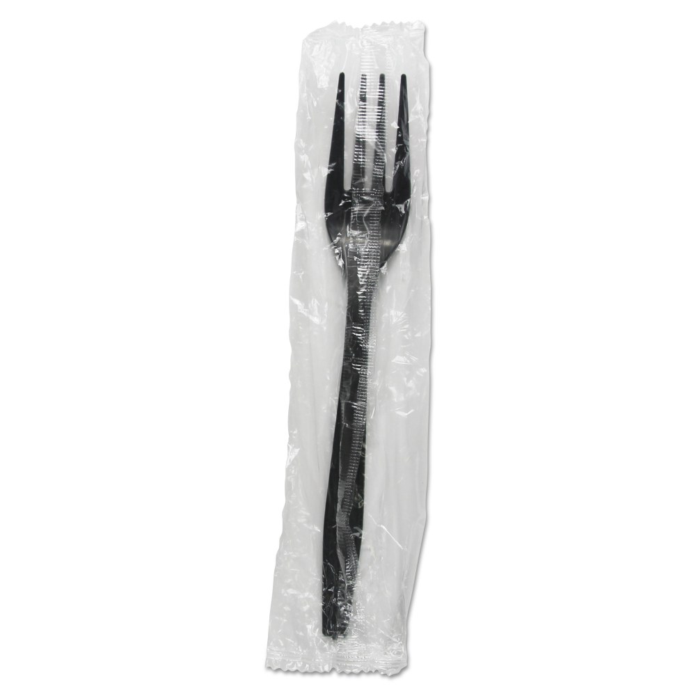Boardwalk Heavyweight Wrapped Polypropylene Forks, Black, Pack Of 1, 000 Forks MPN:FORKHWPPBIW