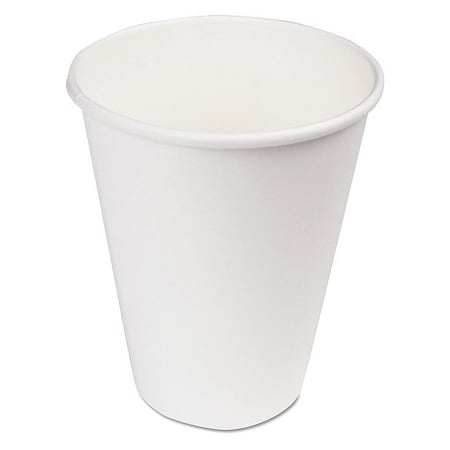 Disp Hot Cup, 12 oz, WH, Patternless, PK1000 MPN:WHT12HCUP
