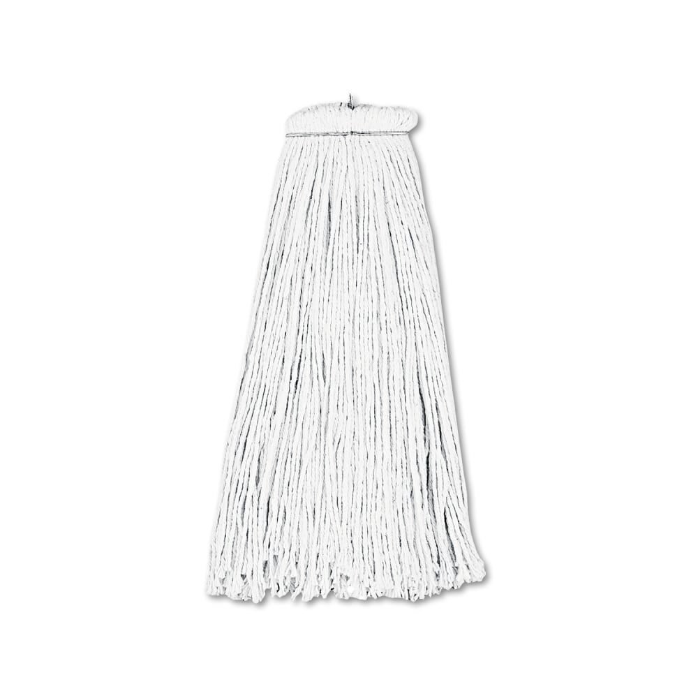 Boardwalk Cut-End Lie-Flat Rayon Mop Head, 16 Oz, White MPN:BWK716REA