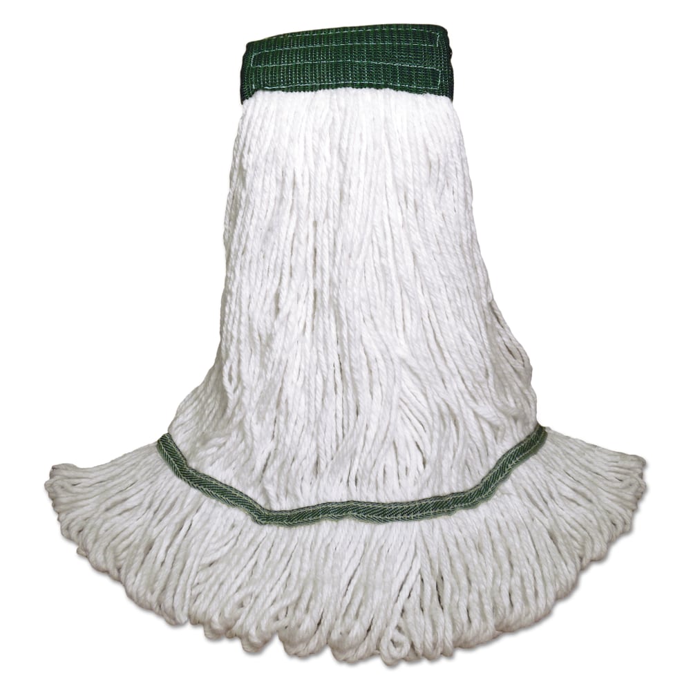 Boardwalk Saddleback Loop-End Wet Mop Heads, 14 Oz, White, Pack Of 12 Mops MPN:BWKSP200M14DZ