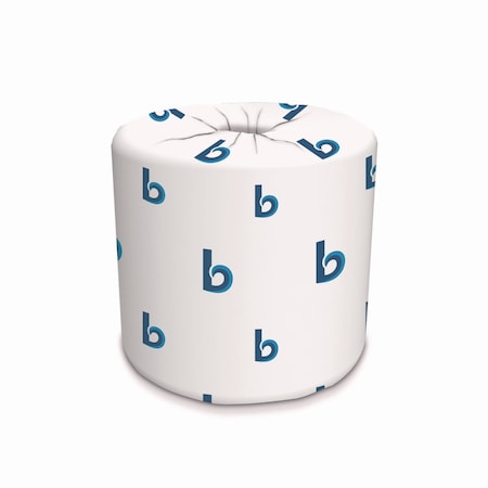 Toilet Paper, 2 Ply, 4 1/2 x 3 in Sheets, 500 Sheets/Roll, White, 96PK MPN:BWK6180
