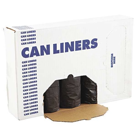 60 gal Trash Bags, 38 in x 58 in, Heavy-Duty, 0.65 mil, Black MPN:BWK 3858H
