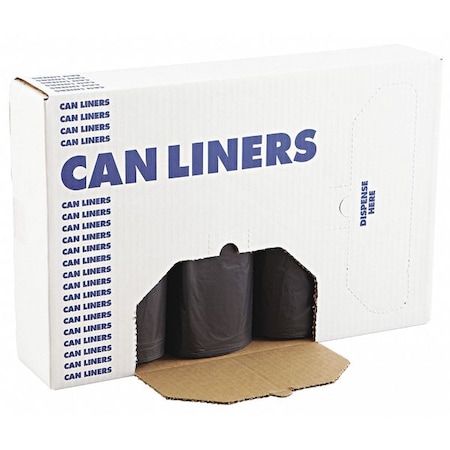45 gal Trash Bags, 40 in x 46 in, Extra Heavy-Duty, 1.2 mil, Black MPN:BWK 517