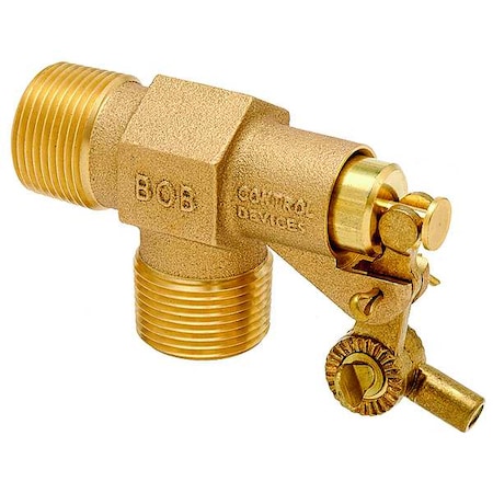 Float Valve, 3/4in., LF Brass, Pipe Mount MPN:R400-3/4-LF