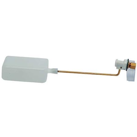 Mini Float Valve, 1/4 In, Brass/Plastic MPN:RM64