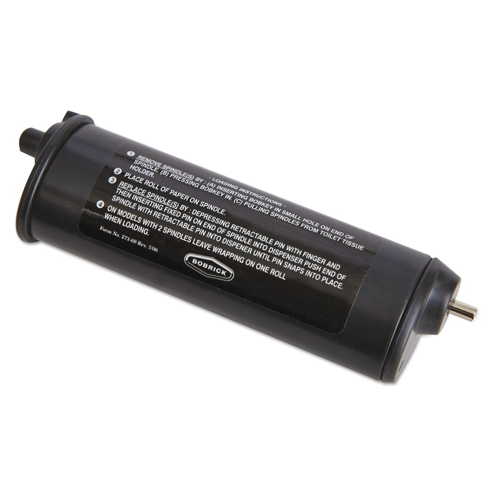 Bobrick Theft-Resistant Spindle For ClassicSeries Toilet Tissue Dispensers, Black MPN:B-273-103