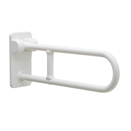 Vertical Vinyl-Coated Swing-Up Grab Bar, 1-1/4
