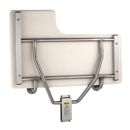 Right Hand Seat Folding Shower Seat, 32-7/8