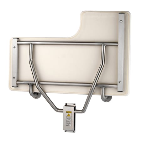 Left Hand Seat Folding Shower Seat, 32-7/8