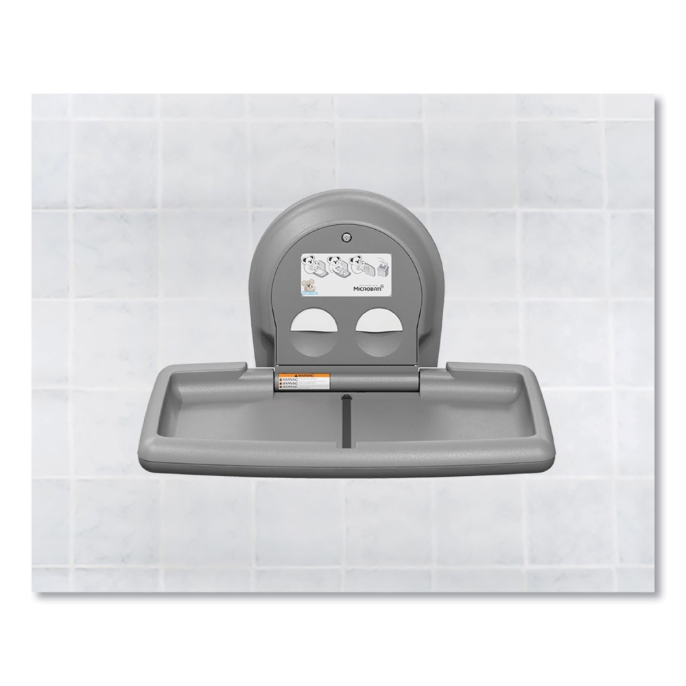 Koala Kare Baby Changing Station, Wall Horizontal Mount, 36.5 x 21.25, Gray MPN:KB300-01