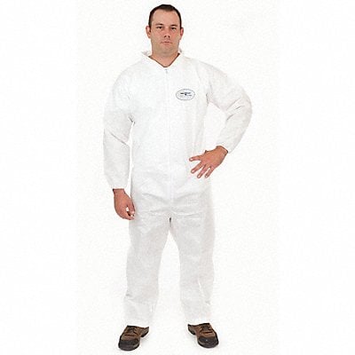 D2183 Collared Coverall Open White 2XL PK25 MPN:4012-2XL