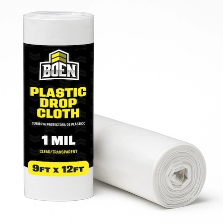 Heavy Duty Drop Cloth, 9x12, Clear MPN:ZR-1-1912-BPS