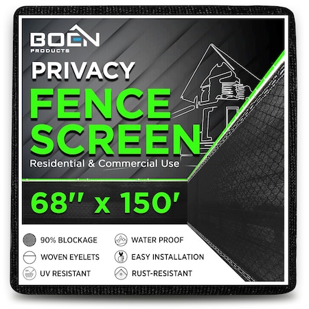 Privacy Netting, Black, 68
