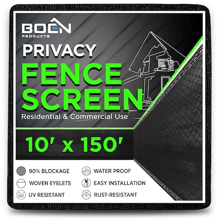 Privacy Netting, Black, 10ftX150ft MPN:PN-30013